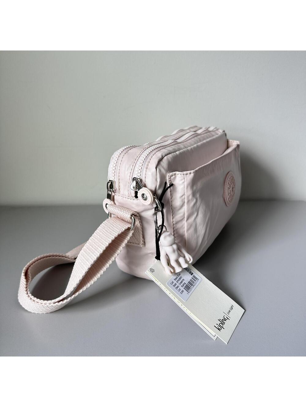 Kipling Abanu Medium Crossbody Bag Pearl Pink NWT - Picture 4 of 7